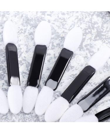 100 Pcs Eyeshadow Sponge Applicators - Double-Ended Makeup Brushes for Face & Eyes | Disposable Beauty Sponges for Travel - Perfect for Women - Buy Online on SooperMarket.com