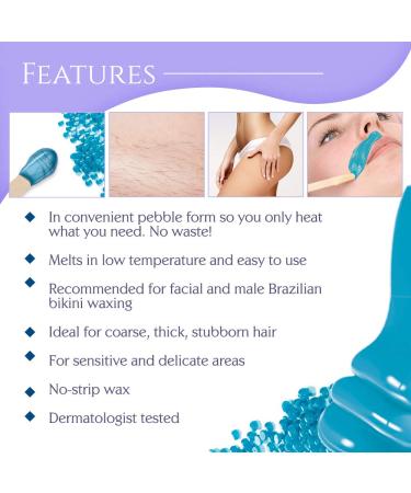 Satin Smooth Titanium Blue Pebble Wax 35 oz - Professional Grade Hair Removal Wax - Buy Online on SooperMarket.com