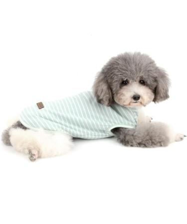 Zunea Striped Dog Shirt for Small Pets - Summer Cotton Tank Top for Dogs & Cats Soft Vest for Chihuahuas - Size L (1 Pack) - Buy Online on SooperMarket.com