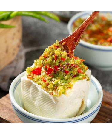 Sichuan specialty spicy Chili sauce and paste 230g/can green&red pepper chopped chili sauce delicious noodle sauce Chinese food instant spicy snacks (Double Pepper Sauce 1can) Double Pepper Sauce 1can - Buy Online on SooperMarket.com