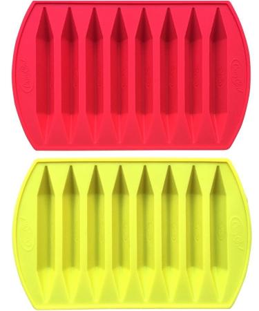 My Fruit Shack CraCycle Original Crayon Recycling Mold  Double Tipped  100% Pure Silicone  Oven Safe  Durable and Reusable (2 Pack) 2 Count (Pack of 1)
