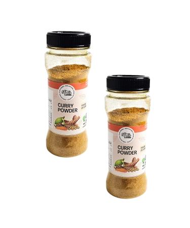 Aga's Wholesome Curry Powder 100g Pack of 2 Total of 200g Made with 11 Spices All Natural Salt Free MSG Free Mild Plant Based West African - Nigerian Style Curry Powder Gluten Free Vegan Non-Irradiated GMO Free