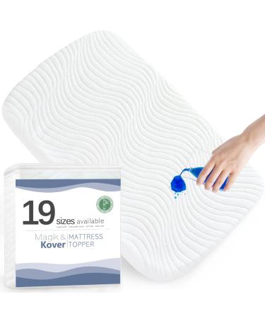 Multiple Sizes(19 Sizes), Baby Bassinet Mattress, Waterproof Rectangle Replacement Pad with Removable & Washable Mattress Cover, 20" x 33" 20"33"