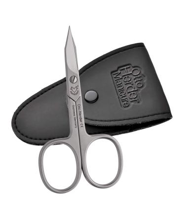 Otto Herder - Extra sharp combined skin and nail scissors rust -free in the case - footnail scissors for thick nails and protruding cuticles 16 centimeters