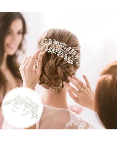 Frcolor Bridal Hair Comb Elegant Pearls Wedding Hair Comb Handmade Wedding Hair Accessories - Buy Online on SooperMarket.com