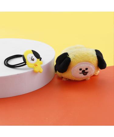 2 PCS BTS Chimmy Hair Tie Set for Women - Bangtan Boys Carton Hair Merchandise - Buy Online on SooperMarket.com