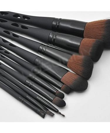 10-Piece Porous Makeup Brush Set | Black Barreled Eye Makeup Tools - DFHBFG - Buy Online on SooperMarket.com
