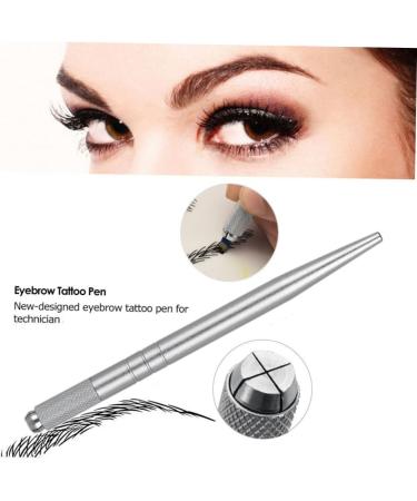 NOLITOY 1pc Slender Multifunction Single-end Pointed Pen Embroidery Eyebrow Thin Manual Silver - Buy Online on SooperMarket.com