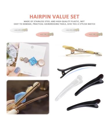 20pcs No Bend Duckbill Hair Clips Set - Curl Hair & Makeup Styling Clips for Salons & Bangs (Color) - Buy Online on SooperMarket.com