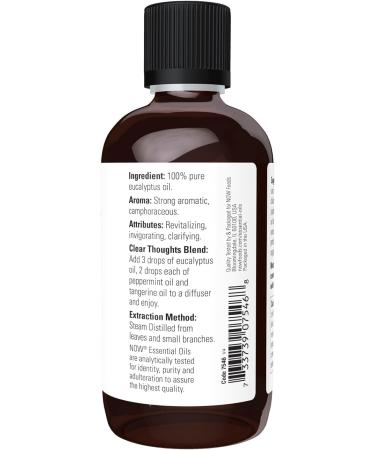 Now Foods Eucalyptus Oil (Eucalyptus globulus)118mL - Buy Online on SooperMarket.com