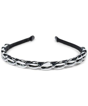 Buy styleBREAKER Silver Shell Headband for Women | Maritime Hairband 04027012 - International Shipping Available - Buy Online on SooperMarket.com