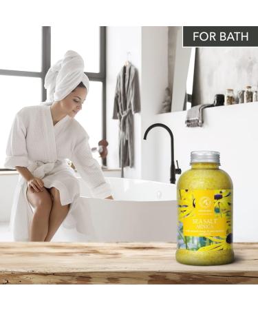 Arnica Bath Salts 21.16 Oz with Rosemary Orange & Fir Oils - 100% Natural Sea Salt - Relaxing Body Care for Good Sleep and Beauty - Buy Online on SooperMarket.com