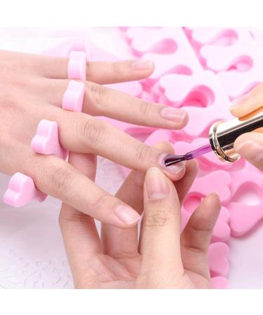 50Pcs Soft Foam Toe Separators for Manicure & Pedicure - Nail Art Painting Tools - Buy Online on SooperMarket.com