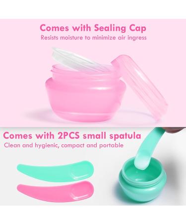 20ml Clear Cosmetic Containers - Empty Cream Jars with Screw Cap | 5-Piece Travel Makeup Set - Buy Online on SooperMarket.com