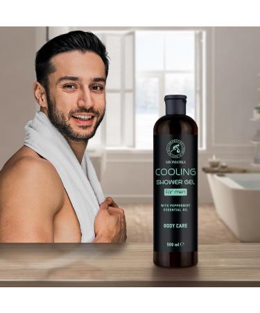 Shower Gel Cooling 500ml - Shower Gel for Men with Peppermint Essential Oil - Body Care - Cleansing and Care - Fresh Fragrance - Masculine Aroma - Body Wash for Him - Shower Gel - Buy Online on SooperMarket.com