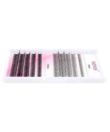D.I.Y. Eyelash Extension Kit | 200 Roots Lash Clusters | D Curl | 8-16mm | Mixed Tray | Melt Flare | Natural Individual Lashes | Reusable False Lashes | 10D+20D Roots | 10P+20P Cluster | 0.07-D | 8-16mm - Buy Online on SooperMarket.com