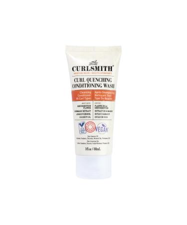 CURLSMITH - Curl Quenching Conditioning Wash - Vegan Cowash 2 in 1 Conditioner and Shampoo for Wavy Curly and Coily Hair (3oz)