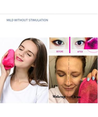Dajidafu 10 Pieces Face Cleaning Cloth Reusable Washable Replacement Solid Color Hanging Girls Makeup Cosmetic Remover Pad Pink - Buy Online on SooperMarket.com