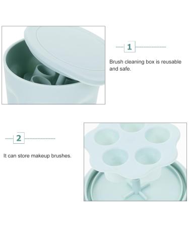 Beavorty Makeup Brush Drying Stand & Cleaning Set | Space-Saving Holder & Cleaner Mat for Brushes & Sponges | Ultimate Makeup Storage Solution - Buy Online on SooperMarket.com