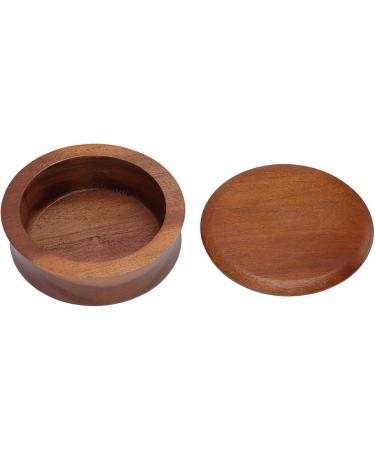 Herchr Wooden Shaving Bowl with Lid - Portable Male Facial Cleaning Tool & Shaving Soap Cup for Manual Shaving - International Shipping Available - Buy Online on SooperMarket.com