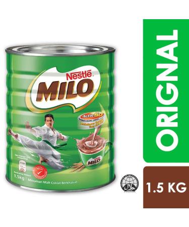 Nestle Milo Malaysia 1.5kg Tin Can - Halal Chocolate Malt Powder Energy Drink - Buy Online on SooperMarket.com