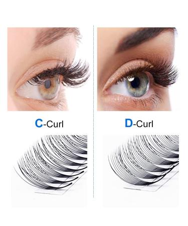 10D Volume Eyelash Extensions - Slanted D Curl 0.07 Mix 8-14mm | International Shipping - Buy Online on SooperMarket.com