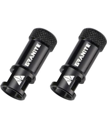 Granite Juicy Nipple Valve Cap & Presta Valve Stem Set - Black Dust Covers for Bike Tires - Buy Online on SooperMarket.com