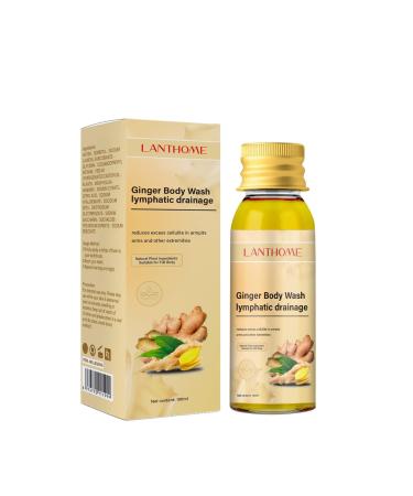 Lymph Drainage Herbal Shower Gel Herbal Slimming Shower Gel Ginger Shower Gel for Slimming Organic Herbal Ginger Slimming Body Wash 100ml