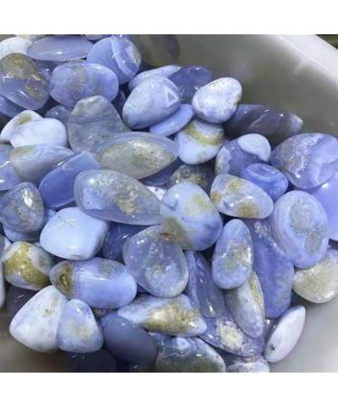 Natural Crystals and Stones 100g 10mm-20mm Natural Blue Lace Agate Tumbled Gemstones Crystal Gravel for Stone for Decoration kaixun - Buy Online on SooperMarket.com