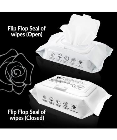 WBM Care Flushable Wipes for Women - Deep Clean Makeup Remover & Hydrating Face Wipes Fragrance-Free 25 Sheets - Perfect for International Shipping - Buy Online on SooperMarket.com