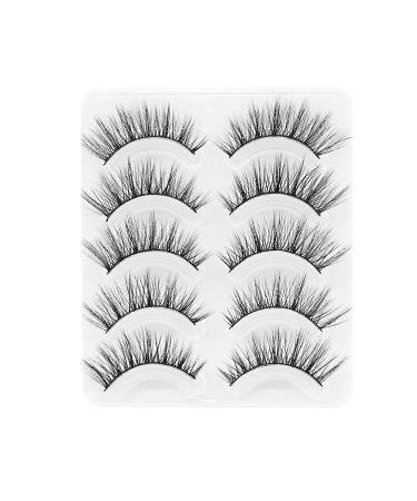 3D False Eyelashes - Handmade Natural Look & Fluffy Reusable Multipack (5 Pairs) | International Shipping - Buy Online on SooperMarket.com