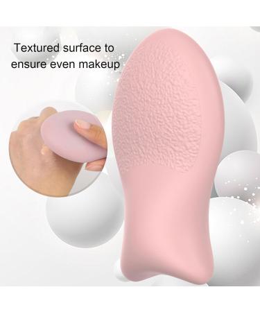 Silicone Makeup Puff Elastic Fish Tail Shape Powder Puff Beauty Tools Reusable for Wet And Dry - Buy Online on SooperMarket.com