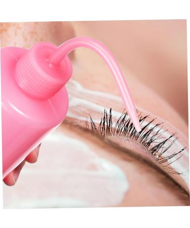 Safety Wash Bottle Set - 2pcs 250ml Eyelash & Dreadlock Cleaning Bottles | Pink Squeeze Water Bottle for Hair & Lab Use - Buy Online on SooperMarket.com