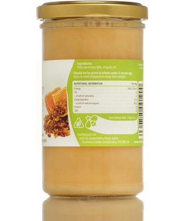 Earthbreath Honey with Propolis 340g - Raw Pure Natural Immunity Support - Buy Online on SooperMarket.com