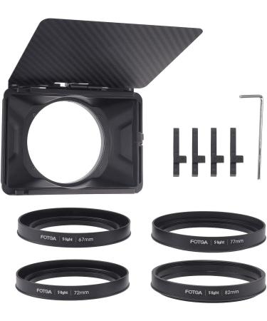 Runshuangyu Mini Lightweight Matte Box with Top Flag for DSLR Mirrorless Camera | Clamp-On, 4x4 4x5.65 Filter Compatible (Basic Version) - Buy Online on SooperMarket.com