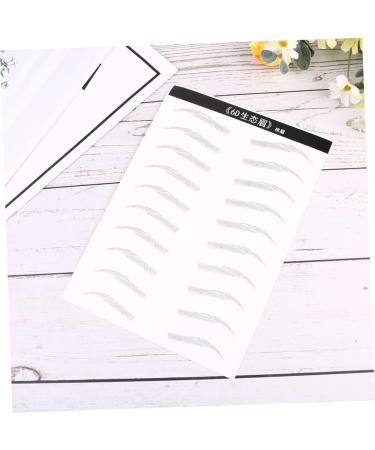 HAPINARY 6 Sheets Pairs Artificial Eyebrow Patch Eyebrow Waterproof Clear Artificial Hairs Eyebrow Gel Black - Buy Online on SooperMarket.com