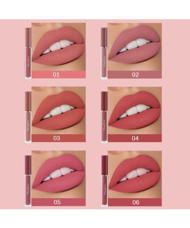 Liquid Lipstick Set 6PCS Non-Stick Matte Waterproof Lipsticks | Long Lasting & Fade-Resistant | Perfect Gift for Women & Girls - Buy Online on SooperMarket.com