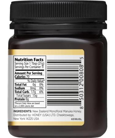 Manuka Doctor Monofloral MGO 225+ Manuka Honey 8.75 oz - Premium Natural Sweetener - Buy Online on SooperMarket.com