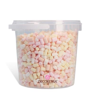 Decoressa Mini Marshmallows 4 Color Mix 500g - Perfect Topping for Ice Cream Pudding & Parties | International Shipping Available - Buy Online on SooperMarket.com