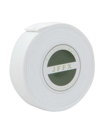 JFFX White Flat Elastic Band for Sewing  High Elasticity Knit Elastic Spool for Wigs Pants Waistband Crafts DIY (0.6 Inch x 6 Yards) White-0.6 Inch 6 Yards