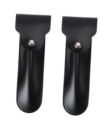 FRCOLOR 2pcs Razor Travel Leather Case Manual