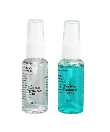 Clean and hydrate Waxing Kit Oils Pre Wax Cleanser Preps and Protects Skin Post Body and Facial Wax Oil calms reduces reddening residues