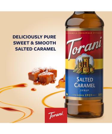 Torani Vanilla Flavour Syrup 750ml bottle 2 Pack Transparent & Salted Caramel Flavour Syrup PET (Plastic) 750ml - Buy Online on SooperMarket.com