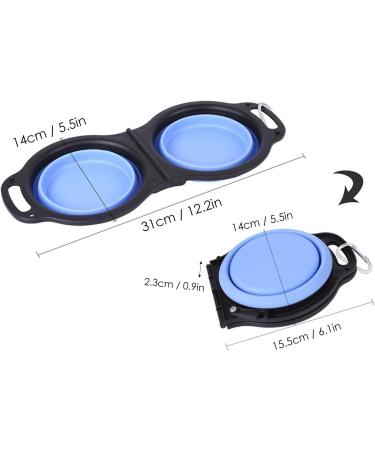 Buy Foldable Silicone Meal Cones & Double Dog Bowls | Portable Pet Feeders for Travel & Camping - Buy Online on SooperMarket.com