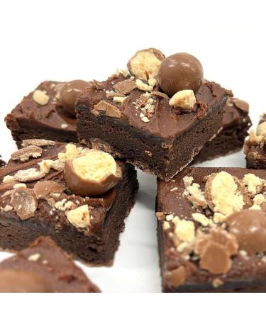 Malteser Chocolate Fudge Letterbox Brownie Serves 9. Perfect for Birthdays Get Well Soons Well Dones or just Because. Handmade and Baked by bakerdays!