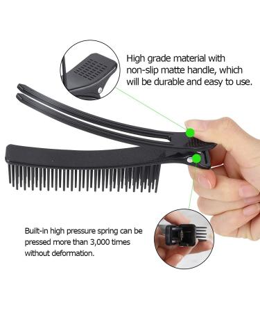 2Pcs Black Hair Styling Clips - Salon Sectioning Hairpins for Hairdressing - Buy Online on SooperMarket.com