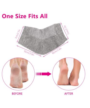 3 Pairs Moisturizing Gel Heel Socks - Open Toe Foot Repair Socks for Women with Dry Hard Cracked Feet - Buy Online on SooperMarket.com