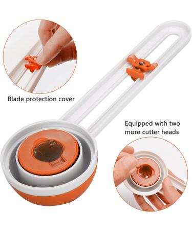 Circle Cutter  Circular Paper Cutter Circle Paper Trimmer Rotary Cutter Craft Supplies  Round Cutting Knife Cards Cutters ( Orange ) - Buy Online on SooperMarket.com