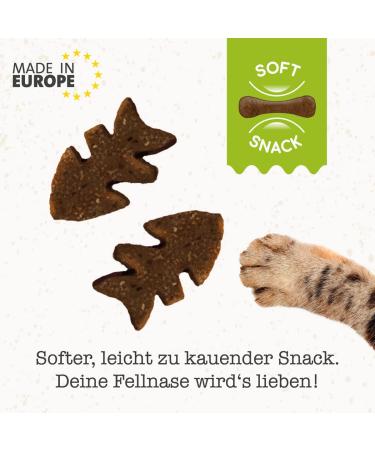 Gimcat Soft Snacks Salmon with Parsley - Sugar-Free Protein-Rich Cat Treats - 60g Bag - International Shipping Available - Buy Online on SooperMarket.com