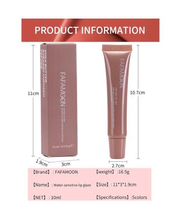 5 Colors Hydrating Lip Glow Oil - Moisturizing Tinted Gloss for Plump Soft Lips | International Shipping Available - Buy Online on SooperMarket.com
